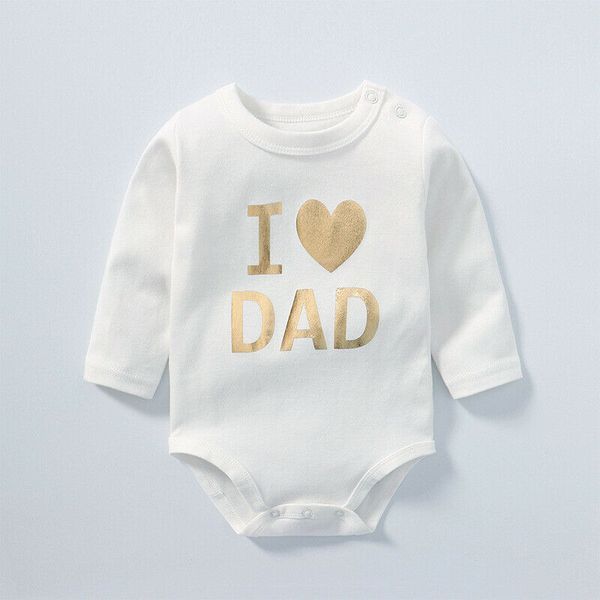 

pudcoco mother's day&father's day newborn baby boys girl long/short sleeve romper jumpsuit clothes 0-24m, Blue