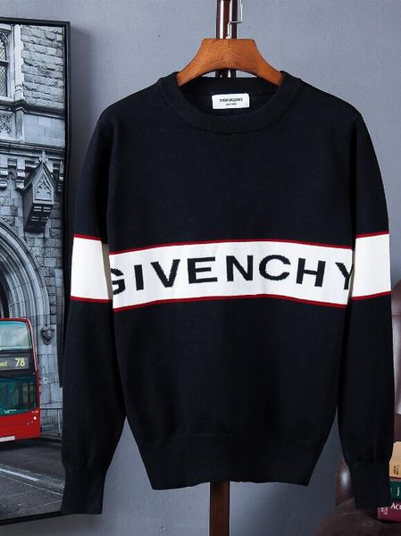 

Black brand luxury weater for men fa hion long leeve letter print couple weater autumn loo e pullover weater for women hipping