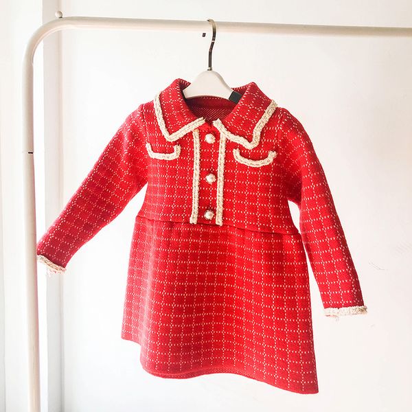 

2019 autumn new arrival girls fashion knitted sweaters baby girl sweaters christmas sweater dress, Blue