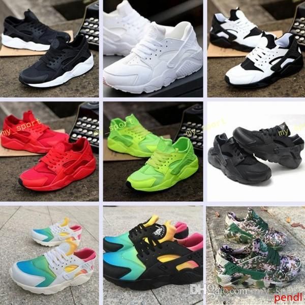 

huarache ultra running shoes huaraches rainbow men & women huraches multicolor triple white black red green breathe sneakers size 36-45