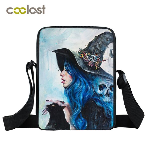 

the witching hour mini messenger bag boys girls mystery cat ladies clutch children school bag cool women crossbody kids gift