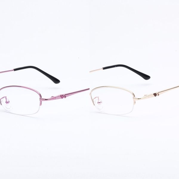 

jagger c256 half- small glasses face female square half- small metal glasses frame optical frame slim legs han lady, Silver