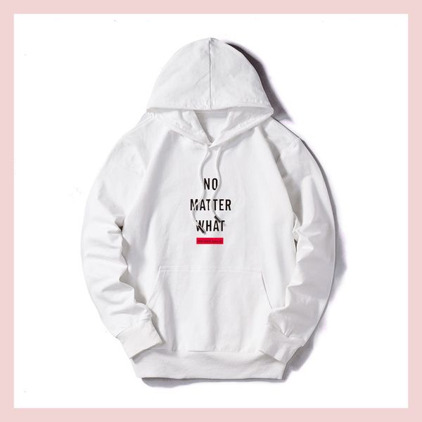 

men women new arrival hoodies 2019 fashion designer printed solid color sweater spring autumn luxury hoodies asian size, Black
