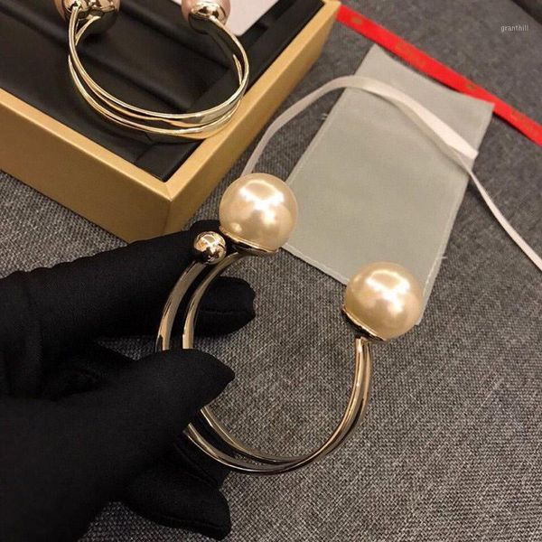 

браслет большой браслет перлы ювелирных изделий открытие браслет свадебные украшения gift1, Black