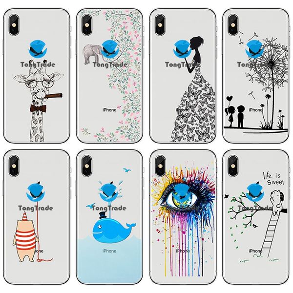 

tongtrade] soft silicone tpu case for iphone 11 pro x xs max 8 7 6s 6p 5s 5p huawei p30 p20 pro custom cartoon cute lovely deer fawn case