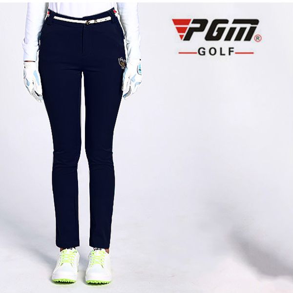 

2018 pgm golf trousers high elastic soft slim trousers for women golf sportswear lady breathable trouser size xs-xl, Gary;green