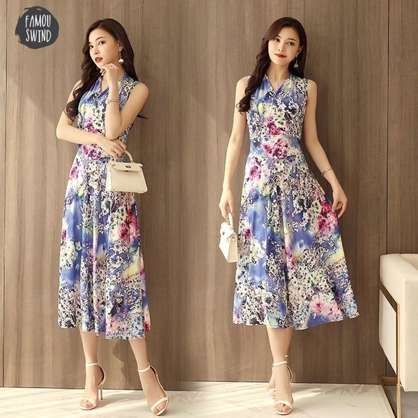 

pleated dresses designer women clothes summer printed beach plus size v neck sleeveless long maxi dress casual style vestidos mujer, Black;gray