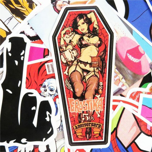 

fngeen stickers lapstickers pack bomb beauty pinup girls stickers and decals vintage retro for luggage skateboard bde2010 xnrtl
