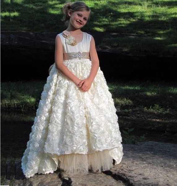 

очаровательная принцесса конкурс платья девушки цветка дети свадьба невесты детское платье вечернее платье ghytz334, White;blue