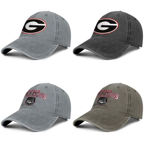 

georgia bulldogs logo grey mens and women baseball denim cap design designer custom cool vintage custom stylish original hats football, Blue;gray