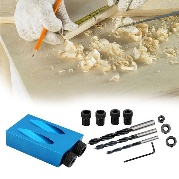 

niceyard wood work carpentry tool set furniture punching puncher 6/8/10mm wood drill oblique hole locator manufacturing