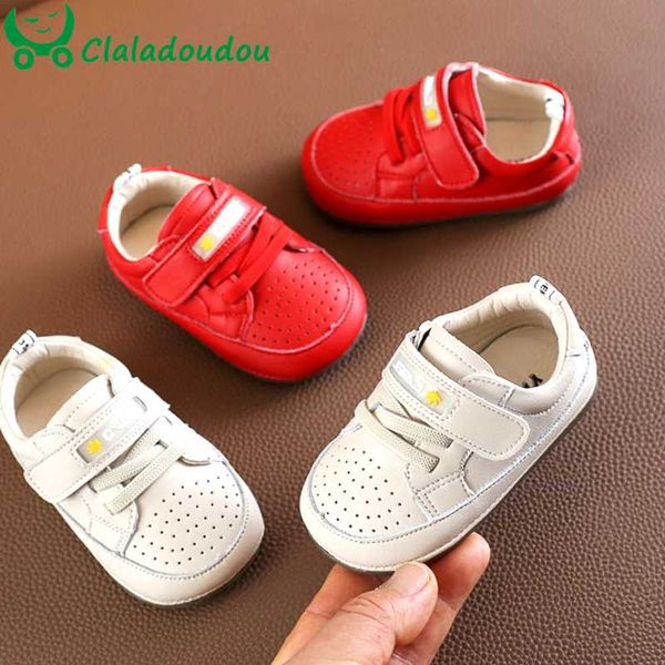 

claladoudou 11.5-13.5cm brand baby shoes spring autumn hollow breathable infant leather shoes beige red soft toddler dress, Black;grey
