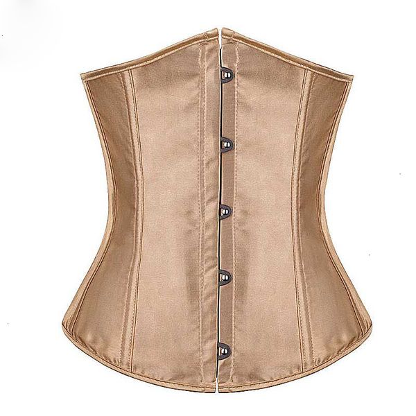 

плюс размер корсет сексуальное белье сатин underbust корсета сплошной цвет корсеты женщины 6xl korset push up талии для похудения cincher бю, Black;white