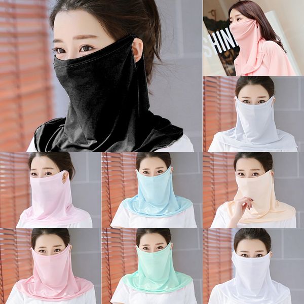 

ywlcs face seamless magic scarf mask 3d cycling fishing ski bandanas outdoor headband tube scarf men women neck scarves, Black