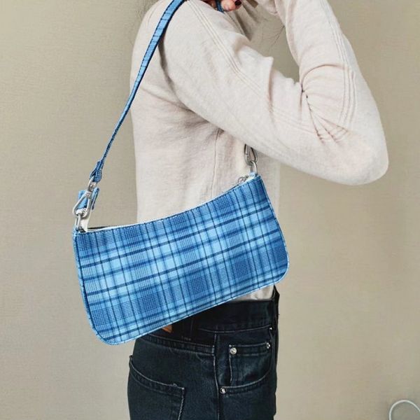 

wholesal 2020 woman hand bag messenger bags shoulder satchel armpit package lattice baguette package england style handbags
