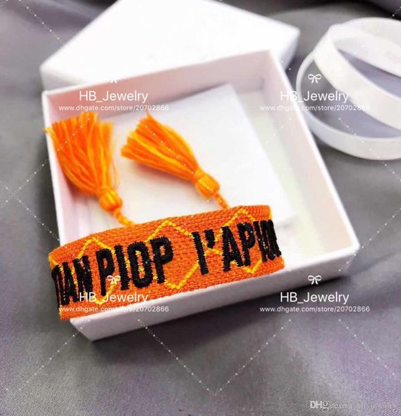 

2020 sell braided hand strap hand rope bracelet for lady design women party wedding lovers gift luxury jewelry for bride with box, Golden;silver