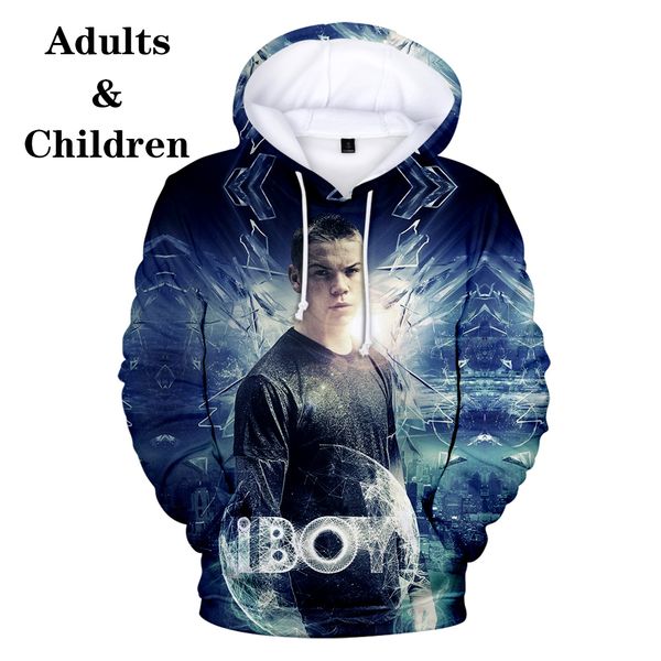

fashion midsommar comfortable 3d hoodies midsommar children men women kid 3d autumn boy girl hooded pullovers sweatshirt, Black