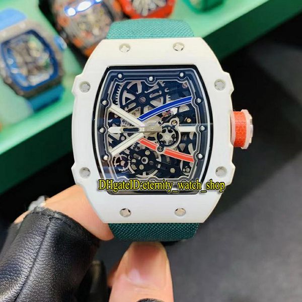 

лимитная версия дизайнерские часы rm 67-02 sprint wayde van niekerk белый керамический корпус скелет циферблат miyota automatic rm67-02 мужс, Slivery;brown