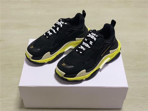 

paris home new autumn and winter womenss thick-soled sneakers menss casual shoes couple wild fashion tide shoes many colors to choose from01, Black