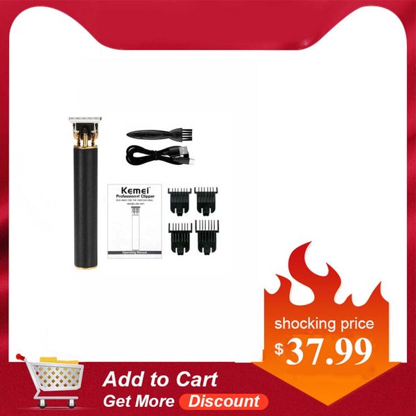 

kemei 1971 pro li t-outliner skeleton heavy hitter cordless trimmer baldheaded hair clipper hair cutting machine bwkf