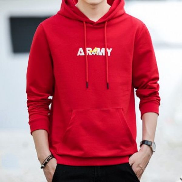 

men's hoodie, korean version, hooded, student's new pullover, men's fashion, long sleeve, juvenile coat, casual jacket, men&#, Black