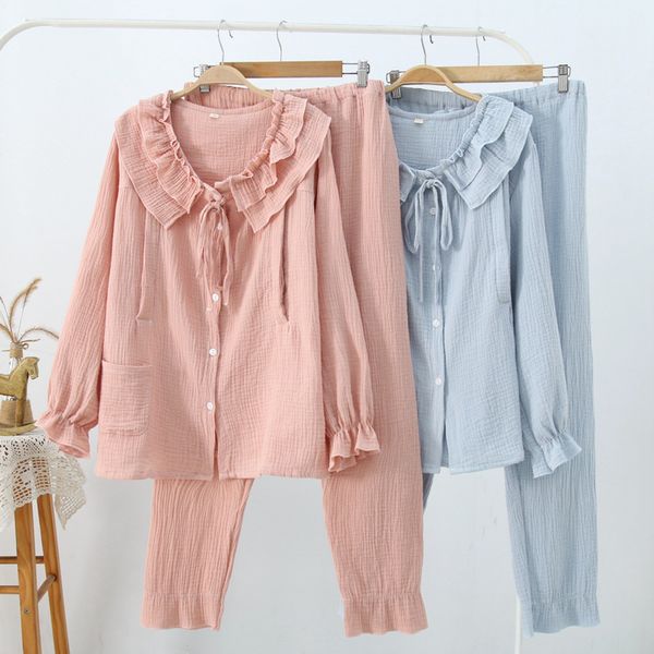 

ewq] креп двухслойный воротник с длинными рукавами однобортный дамы главная служба корейский высокой талией брюки сладкие 2 piece set, Black;red