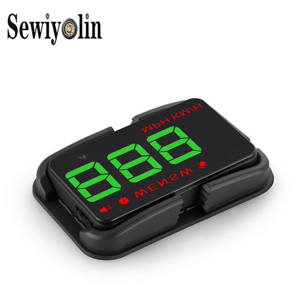 

for g30 hud mirror a5 car head up display windshield speed projector security alarm water temp overspeed rpm voltage green
