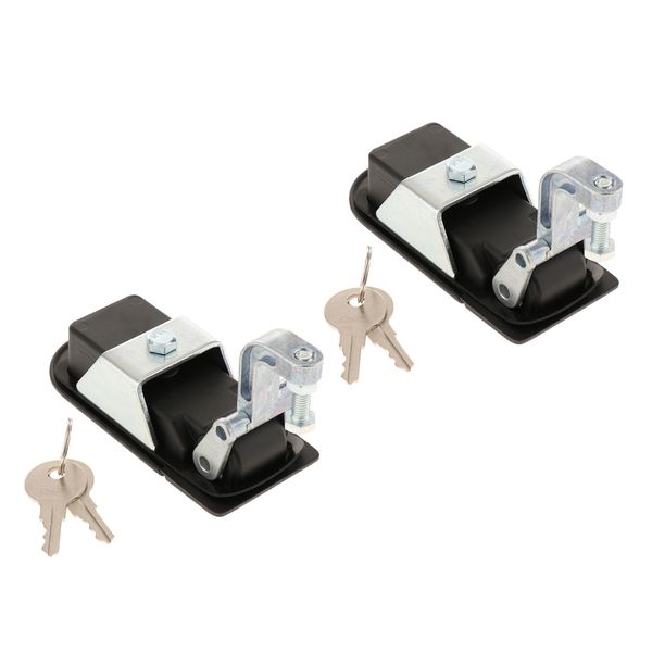 

2 sets compression latch lock horsebox locker doors tack box with 2 keys