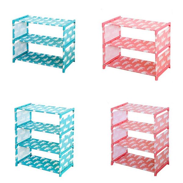 

shoes shelves nonwoven fabric shoe rack storage cabinet rail 3/4 layers organizer standing holder container diy home furniture