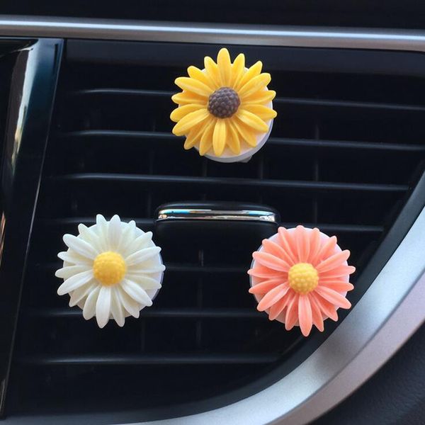 

cdcotn car air freshener small daisy car perfume air conditioning export perfume clip interior accessories decoration produc