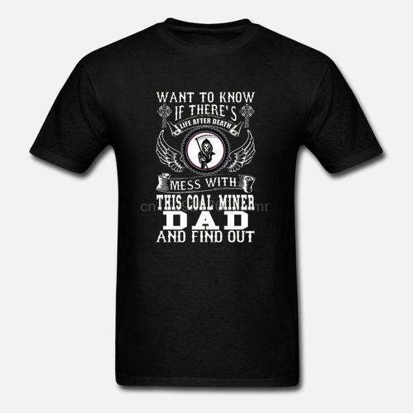

men t shirt don't mess with coal miner dad women t-shirt, White;black