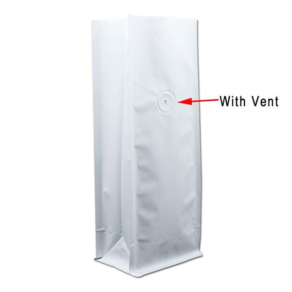 

120pcs/lot matte black / white opening stand up aluminum foil side gusset valve bag bellow pocket for coffee beans package bag