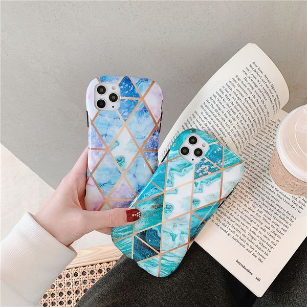 

gold lines diamond marble cell phone case for iphone 11 pro 6 6s 7 8 plus xs max xr xs