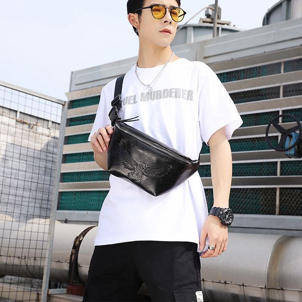 

2019 new korean chest bag men's diagonal men's bag joker leisure multi-functional small purse backpack
