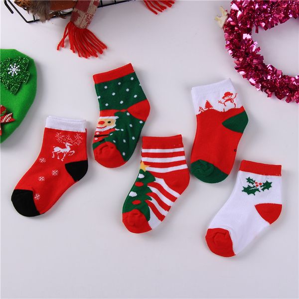 Neue Herbst Winter Baby Weihnachten Socken Kinder Jungen Mädchen Socken Kind Socke Kinder Fuß Warme Baumwolle Socken A259
