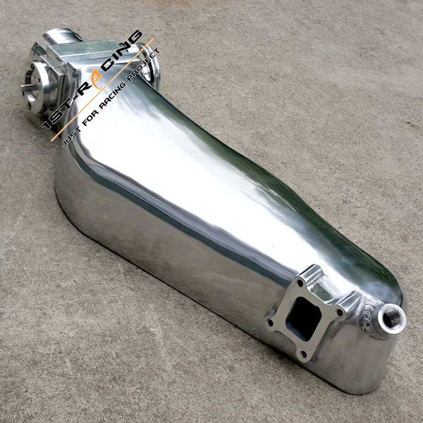 

polish aluminum intake manifold plenum for skyline rb20det + 65mm throttle body
