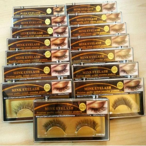 

3d mink false eyelashes 24 styles handmade beauty thick long soft mink lashes fake eye lashes eyelash 2 kinds of pakages