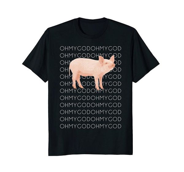 

2018 shane dawson о боже мой pig футболка забавный pig graphic tee shirt повседневная футболка для мужчин / женщин, White;black