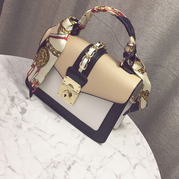 

flap new han edition color fashion joker scarves wholesale square bump boom lock his shoulder bag the small one stlfv, Red;black