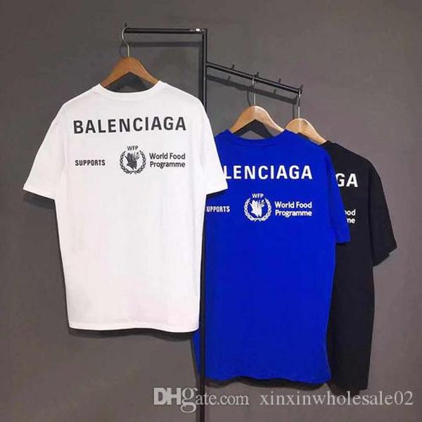 

20ss european french fashion spring and summer latest high-quality wheat ears letter printing beautiful men's casual soft wild t-shirt, White;black