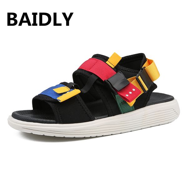 

summer man sandals outdoor fashion shoes sandals for men comfortable beach mens casual shoes heren sandalen, Black