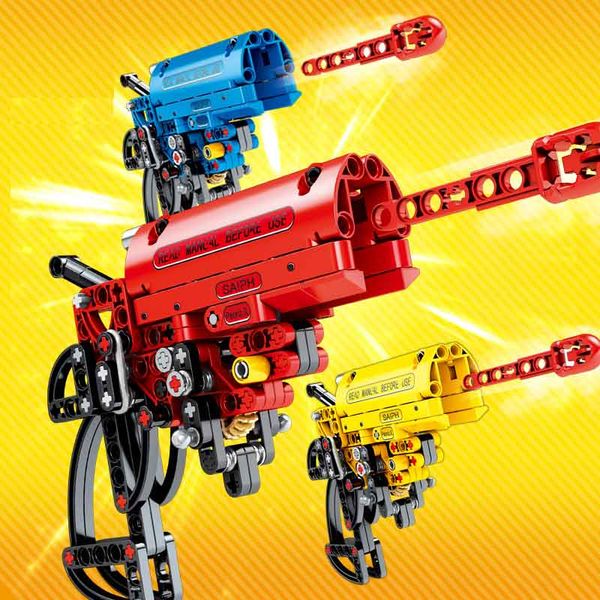 

156pcs дети строительные блоки детский головоломки строительных блоков подарочной коробке набор игрушек пушки diy игрушки детей рождественск