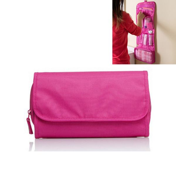

косметические сумки для хранения женского висячего складного повседневного wash макияж организатор хранение ролл путешествие туалетных случа