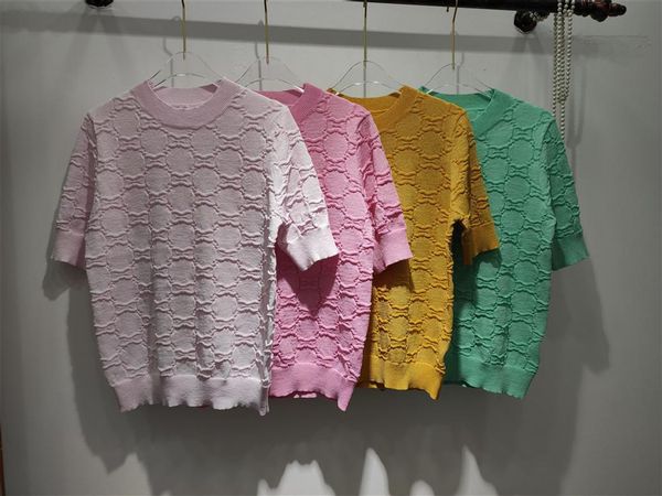 

303 2020 лето круглый вырез обычная короткий рукав бренд же стиль свитер мода свитер пуловер панелями цянь, White;black