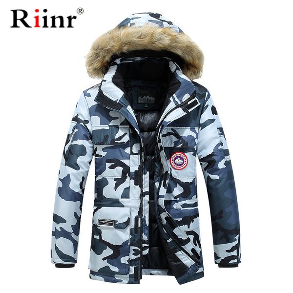 

winter jacket men 2019 camouflage army thick warm coat men's parka coat male fashion hooded parkas men m-6xl plus size, Black