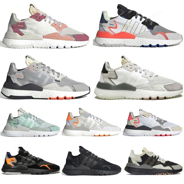 

2019 nite jogger men women running shoes 3m reflective trace pink beige core black white mens trainer fashion sports sneakers