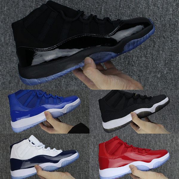 

11 og prom night blackout gamma black mens women basketball shoes,j11 xi 11s prm heiress blue chicago gym red space jam 45 midnight sneakers