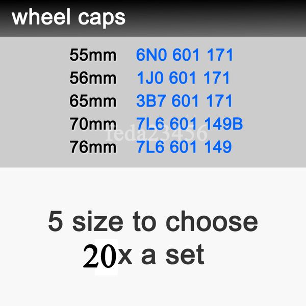 

20x wholesale 56mm 60mm 65mm 70mm 76mm auto wheel center hub caps wheel accessories car rim covers