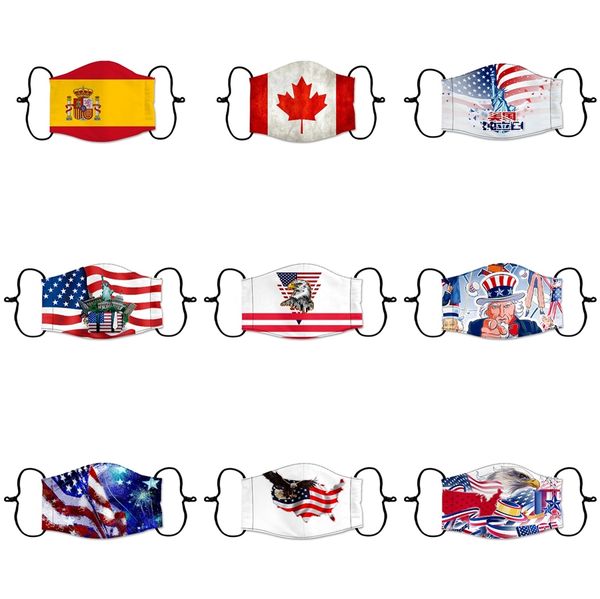 

designer luxury face mask skull flag digital halloween party cosplay face masks reusable dust windproof cotton festive party mouth mask #310