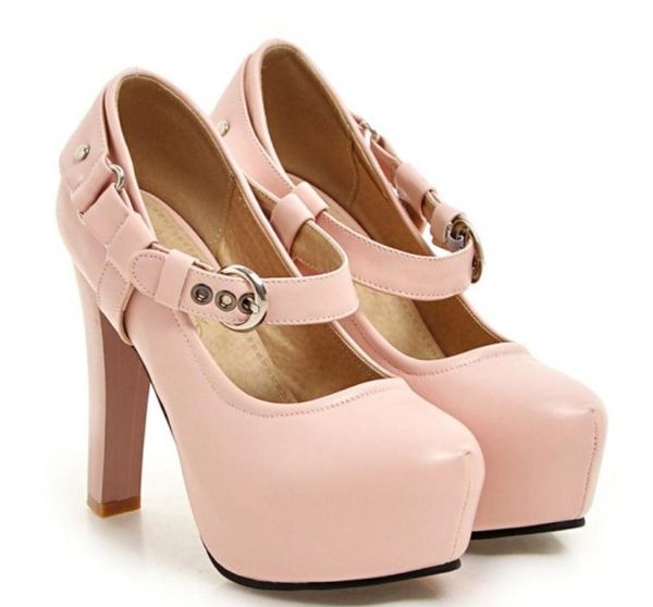 

2019 women's shoes in spring and autumn with new style high heel coarse heel round head @132, Black